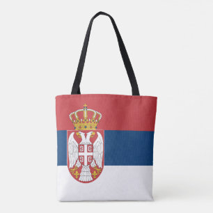 Serbische Flagge Tasche