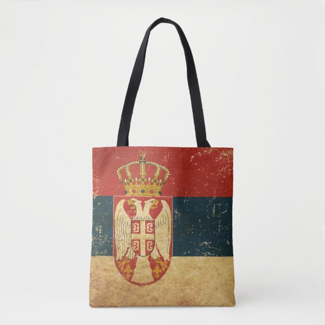 Serbische Flagge Tasche (Vorderseite)