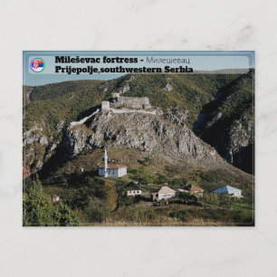 SERBISCHE KLÖSTER - Festung Mileševac Feiertagspostkarte