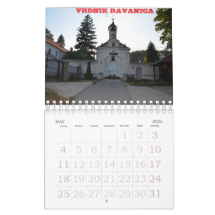 serbische Klöster Kalender