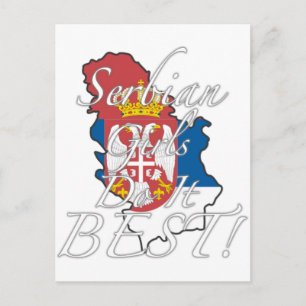 Serbische Mädchen machen es am besten! Postkarte