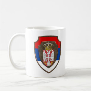 Serbische Mittelalterschild Neues Wappen Serbiens Kaffeetasse