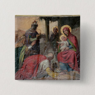 Serbische orthodoxe Ikongraphie in der Kirche von Button