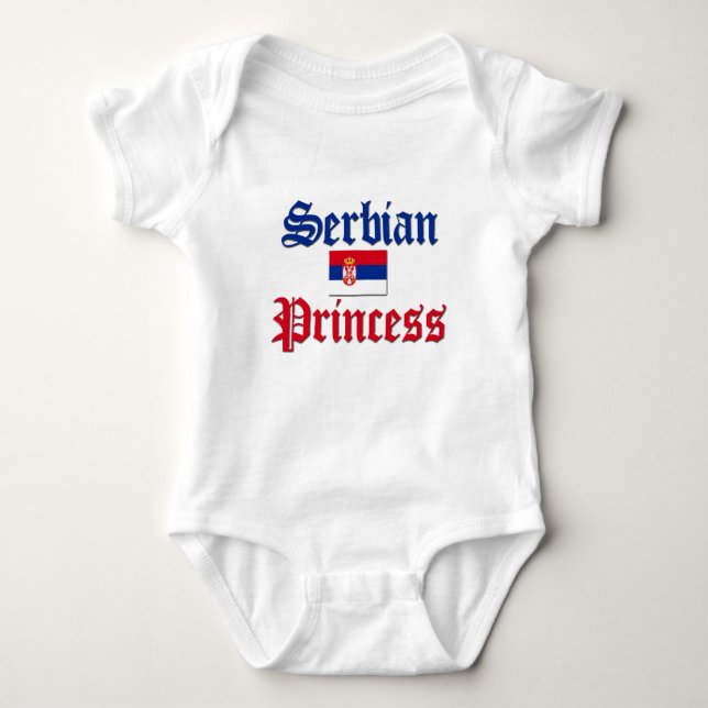 Serbische Prinzessin Baby Strampler (Vorderseite)