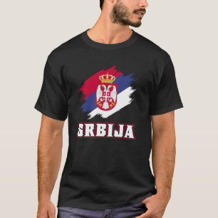 Serbische Roots Srbija Serbs Serbische Flagge T-Shirt
