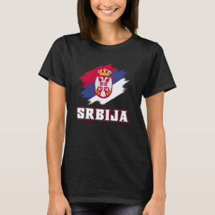 Serbische Roots Srbija Serbs Serbische Flagge T-Shirt
