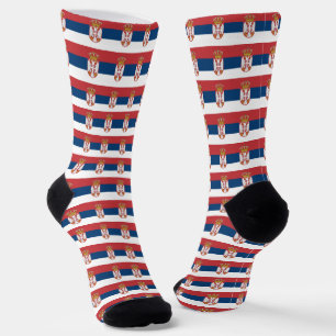 Serbische Socken, patriotische serbische Flaggenmo Socken