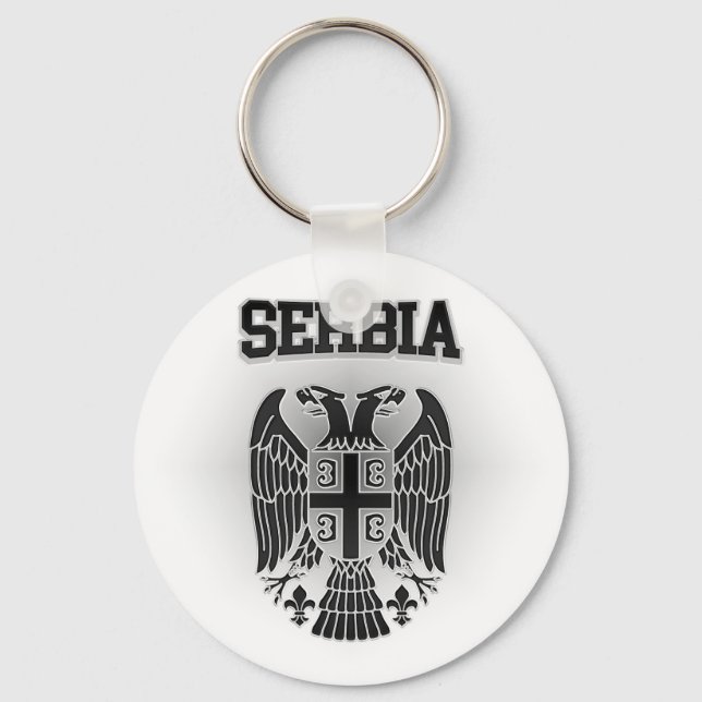 Serbische Wappen Schlüsselanhänger (Vorderseite)
