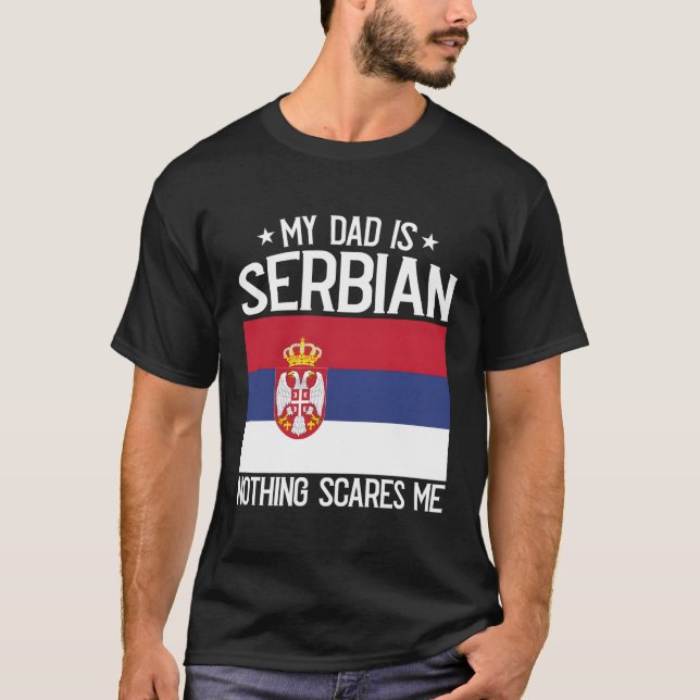 Serbische Wurzeln - Erbe für T-Shirt (Vorderseite)