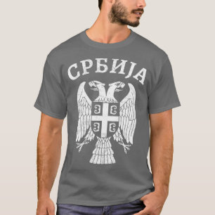 Serbischer Adler Kyrillisch 1 T-Shirt