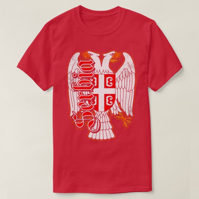 Serbischer Adler T-Shirt (Design vorne)