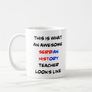 serbischer Geschichtslehrer, phantastische Tasse