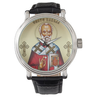 Serbischer Heiliger Nikolaus Armbanduhr