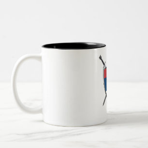 Serbischer mittelalterlicher Schild Kosovo ist Her Zweifarbige Tasse