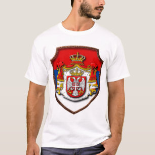 Serbischer mittelalterlicher Schutzschild - Serbis T-Shirt