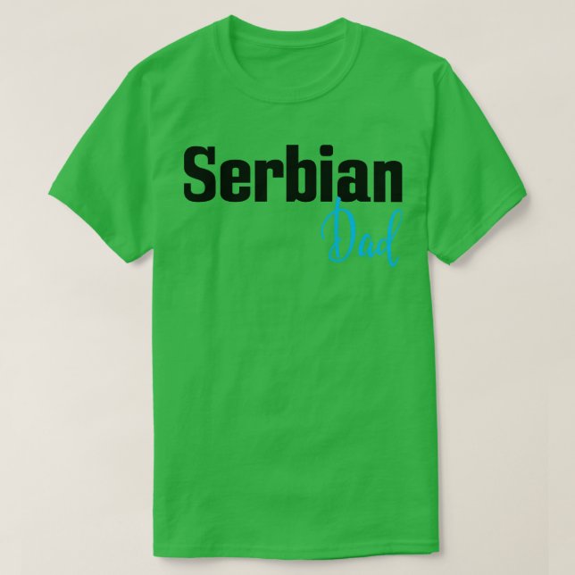 serbischer Vater T-Shirt (Design vorne)
