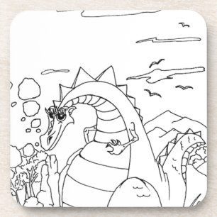 Serbischer Zyrillischer Drache Getränkeuntersetzer
