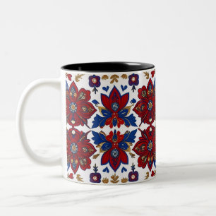 Serbisches Teppichmuster 8 Zweifarbige Tasse