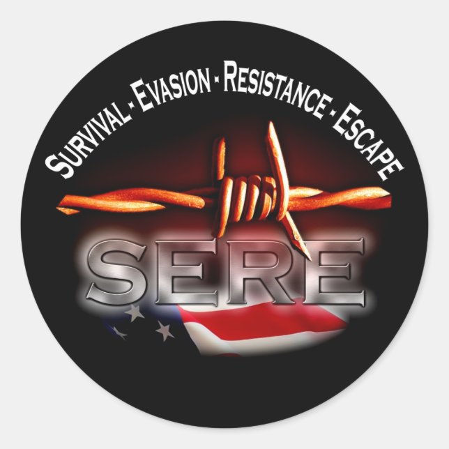 SERE - US-Aufkleber für militärische Ausbildung Runder Aufkleber (Vorderseite)