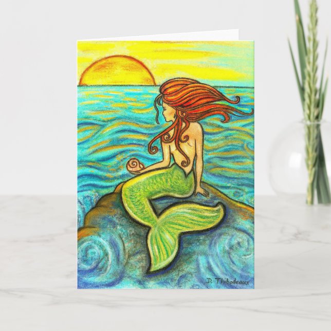 "Serena by Sea" Meerjungfrau Karte (Vorderseite)