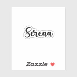 Serena Name - Handgeschriebene Kalligrafie Aufkleber