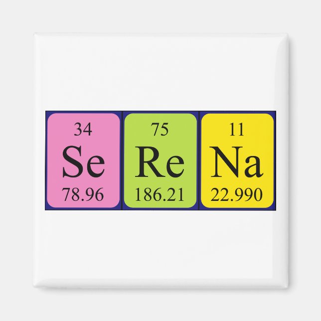 Serena Periodenmagnetmagnet Magnet (Vorne)