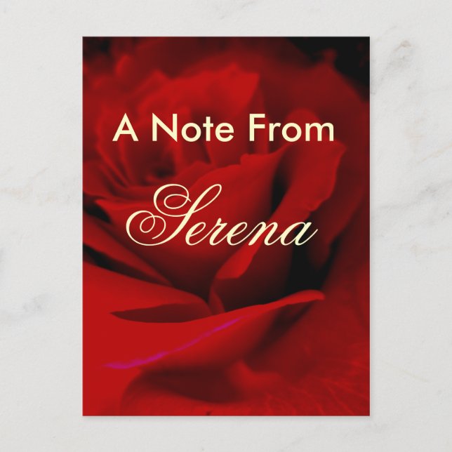 Serena-Postkarten - besonders angefertigt Postkarte (Vorderseite)
