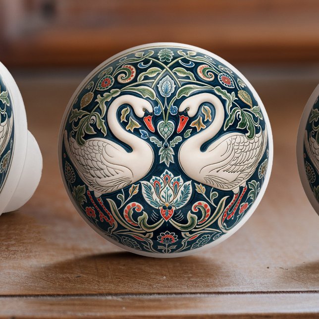 Sérénade de cygne en céramique bouton Tirer (Créateur téléchargé)