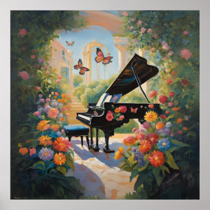 Serenade im Garten Poster