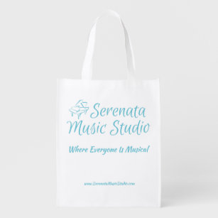 Serenata Music Studio wiederverwendbar Totbeutel Wiederverwendbare Einkaufstasche