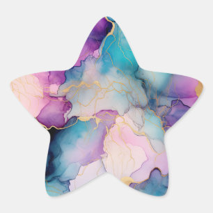 Serendipity Crystal Blue Stern-Aufkleber