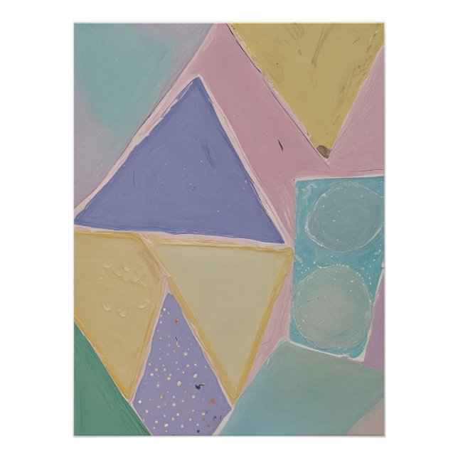 Serene Abstracts: A Pastel Dream Poster (Vorderseite)