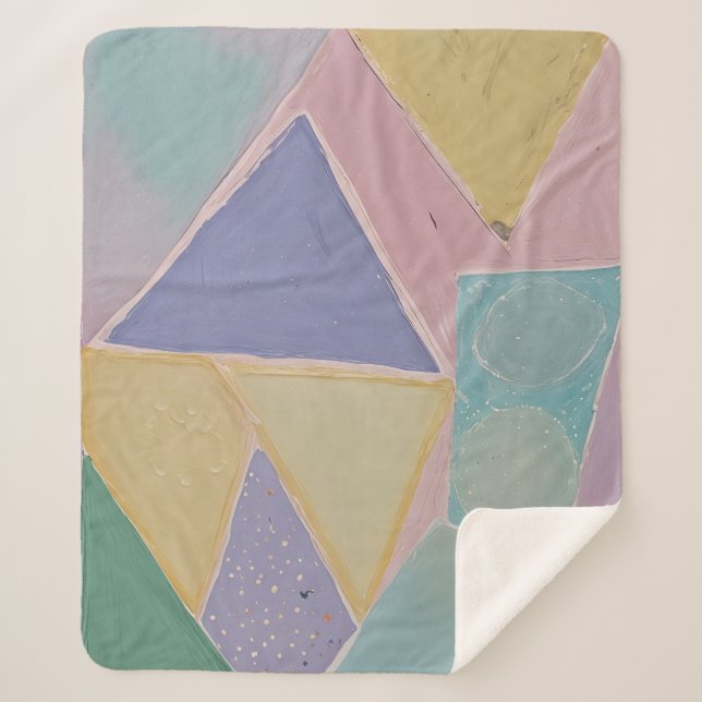 Serene Abstracts: A Pastel Dream Sherpadecke (Vorderseite)