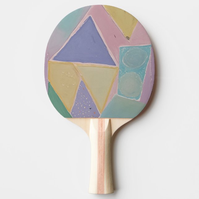 Serene Abstracts: A Pastel Dream Tischtennis Schläger (Vorderseite)