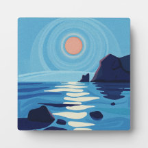 Serene Abstrakt Seascape Art