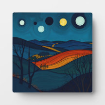 Serene Abstrakte Landschaft Art