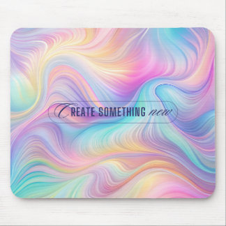 Serene Abstrakte Pastel-Maus-Pad mit Inspirationa Mousepad