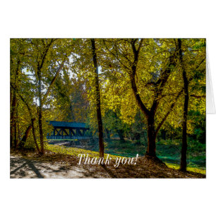 Serene Autumn Walk Painterly Dankeschön Card