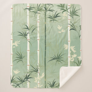 Serene Bamboo-Blüten-Asiatisch  (2) Sherpadecke