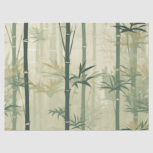Serene Bamboo-Blüten-Asiatisch (3) Seidenpapier