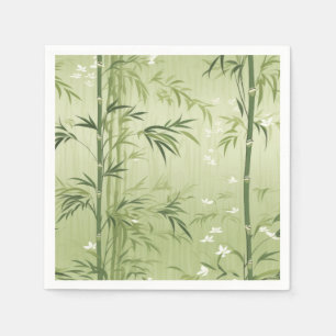 Serene Bambusblüten-Asiatisch (1) Serviette