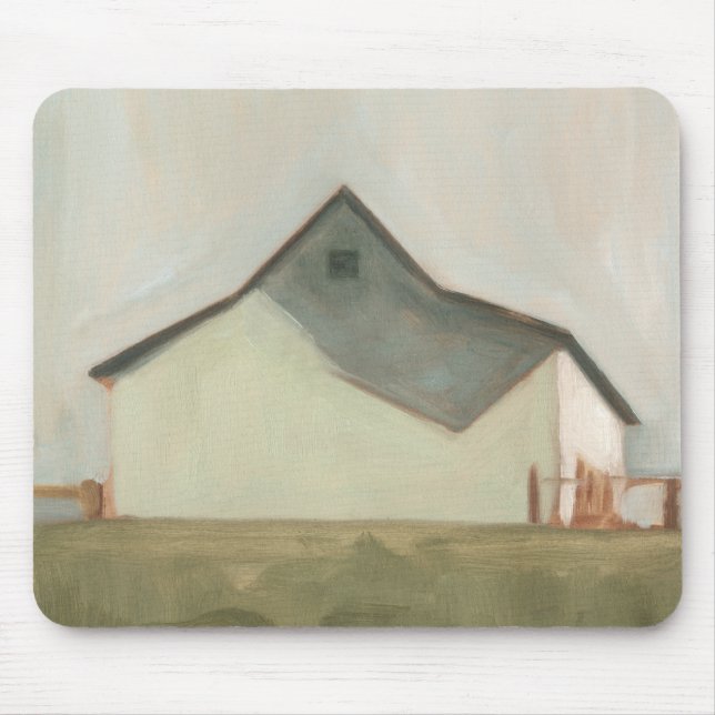 Serene Barn - Off-White Mousepad (Vorne)