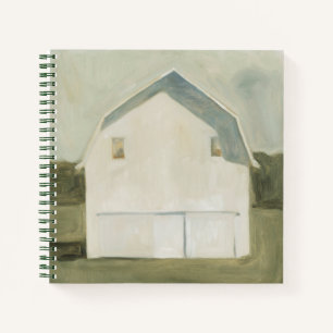 Serene Barn - White Notizbuch