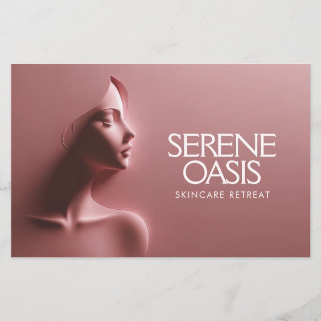 Serene Beauty Skincare, Massage, Wellness-Center R Flyer (Vorne)