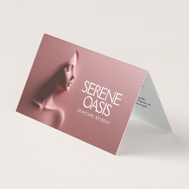 Serene Beauty Skincare, Massage, Wellness-Center R Visitenkarten (Vorderseite)