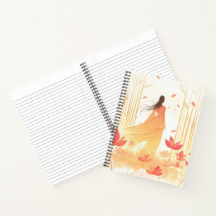 Serene Blossom Lotus Garden Notizbuch