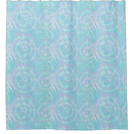 Serene Blue Krawatte-Dye Duschvorhang