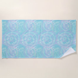 Serene Blue Krawatte-Dye Strandtuch