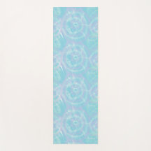 Serene Blue Krawatte-Dye Yoga Mat