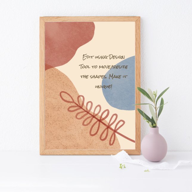 Serene Boho Shapes Poster (Von Creator hochgeladen)